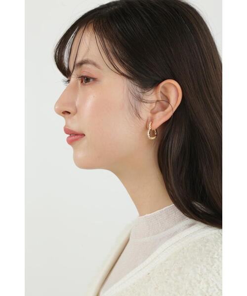 JILL STUART(ジルスチュアート)の「◆<LUV AJ>ハートビジューフープピアス(ネックレス・レディース・ゴールド/シルバー・フリ-)」の6枚目の写真