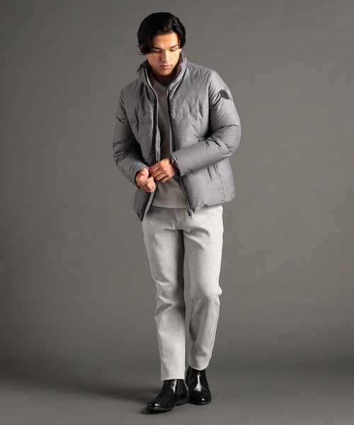 MONSIEUR NICOLE（ムッシュニコル）の「LUMILET ウール混タフタ ダウンブルゾン（ダウンジャケット/コート・メンズ・ブラック/ネイビー/グレー・MEDIUM/LARGE/X-LARGE）」の5枚目の写真