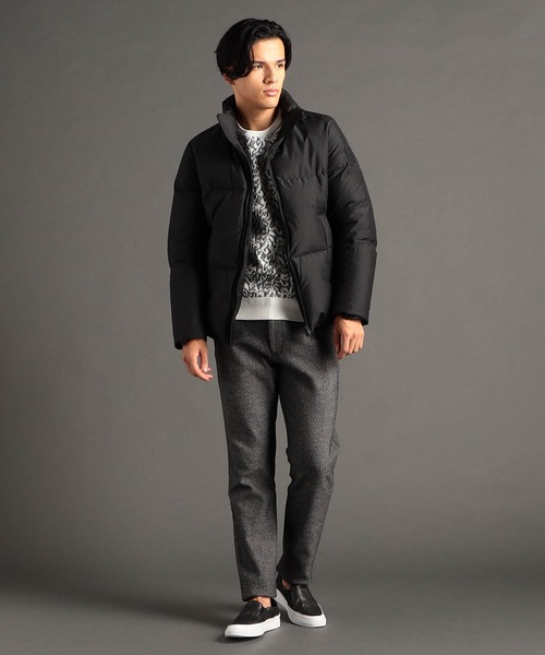 MONSIEUR NICOLE（ムッシュニコル）の「LUMILET ウール混タフタ ダウンブルゾン（ダウンジャケット/コート・メンズ・ブラック/ネイビー/グレー・MEDIUM/LARGE/X-LARGE）」の6枚目の写真