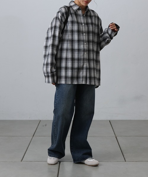 COLONY 2139（コロニートゥーワンスリーナイン）の「チェックオーバーシャツ（シャツ/ブラウス・レディース・チャコールグレー/ブラック/ブラウン/ネイビー・FREE）」の17枚目の写真