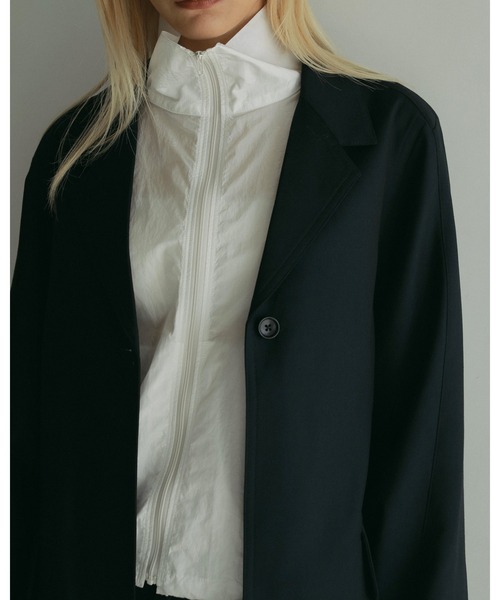 anuke(アンヌーク)の「Nylon Sleeveless Blouson(Tシャツ/カットソー・レディース・ブルー系その他/ホワイト/チャコールグレー・FREE)」の18枚目の写真