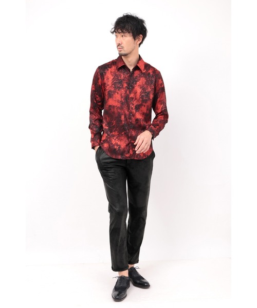 HIGH STREET(ハイストリート)の「HIGH STREET∴ストレッチレザー調プリントイージーパンツ(スラックス・メンズ・ブラック/ベージュ・M/L/LL)」の15枚目の写真