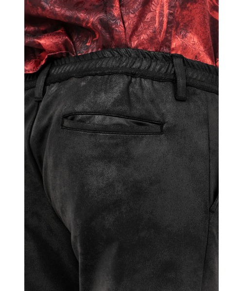 HIGH STREET(ハイストリート)の「HIGH STREET∴ストレッチレザー調プリントイージーパンツ(スラックス・メンズ・ブラック/ベージュ・M/L/LL)」の20枚目の写真
