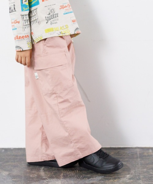 MAKE YOUR DAY(メイクユアデイ)の「ワイドシルエットカーゴパンツ■80~140cm(カーゴパンツ・キッズ・ベージュ/ピンク/カーキ・90/100/110/120/130/140/80)」の13枚目の写真