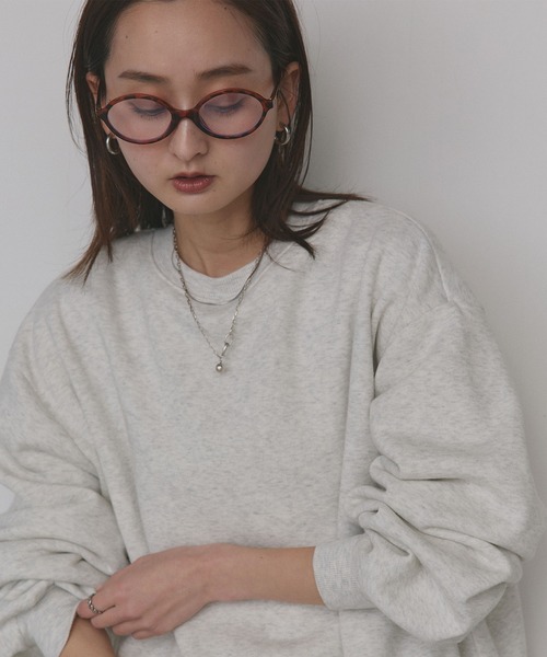 ad thie(アドティエ)の「裏起毛 ビッグプルオーバー(スウェット・レディース・オートミール/アイボリー/ネイビー/チャコール・FREE)」の22枚目の写真