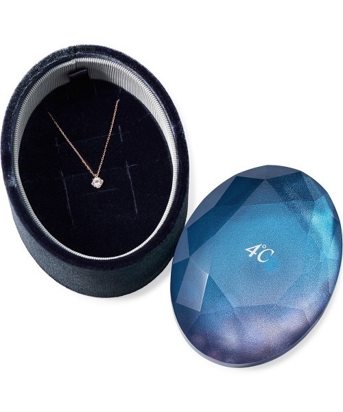 【ぱっつィ出品】4℃ Holiday Limited K10 ネックレス 4℃（ヨンドシー）の「【数量限定】K10ピンクゴールド 一粒 ネックレス