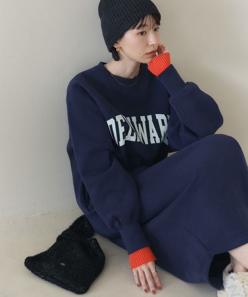 CELFORD GOLF】裏起毛ロゴデザインワンピース CELFORD GOLF】裏起毛