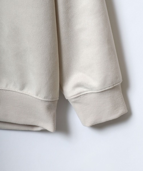 ANPAS(アンパス)の「Faux Suede Chenille Embroidery Sweat Shirt/サガラ刺繍 フェイクスエード スウェット トレーナー アニマル ゴースト ワンポイント刺繍(スウェット・メンズ・ホワイト系その他/ホワイト系その他3/ブルー系その他/グレー系その他2/ホワイト系その他2/グレー系その他・M/L)」の7枚目の写真
