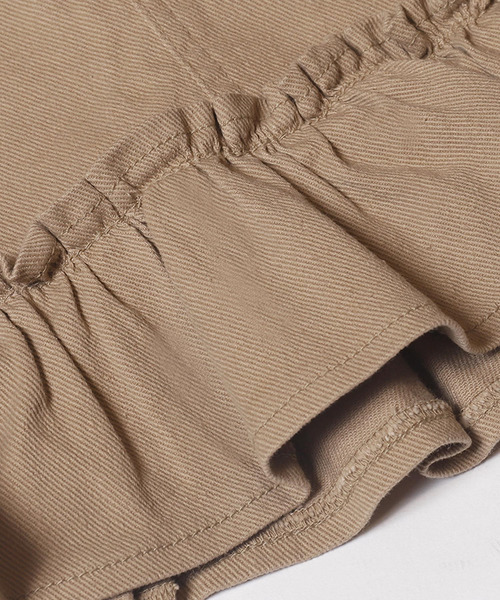 coca（coca）（コカ）の「キッズ ツイル裾フリル付きスカート（スカート・キッズ・ベージュ/ブラック・150/120/140/130）」の17枚目の写真