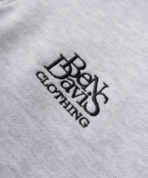 【BEN DAVIS/ベンデイビス】ブランドロゴ ワンポイント刺繍 ハーフジップスウェット/ビッグシルエット（スウェット）｜BEN DAVIS（ベンデイビス）