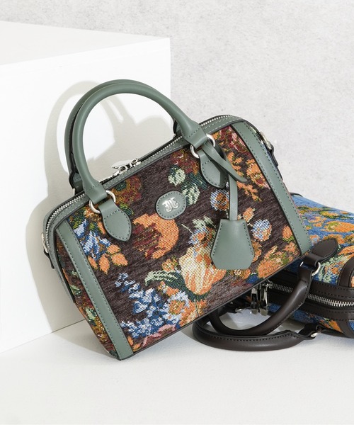 jouetie(ジュエティ)の「【jouetie / ジュエティ】 ゴブランフラワー ボストンバッグ(ボストンバッグ・レディース・ブラウン/レッド/グリーン/ブルー/ブラック・FREE)」の1枚目の写真