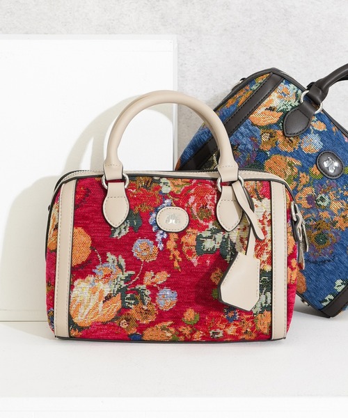 jouetie(ジュエティ)の「【jouetie / ジュエティ】 ゴブランフラワー ボストンバッグ(ボストンバッグ・レディース・ブラウン/レッド/グリーン/ブルー/ブラック・FREE)」の5枚目の写真