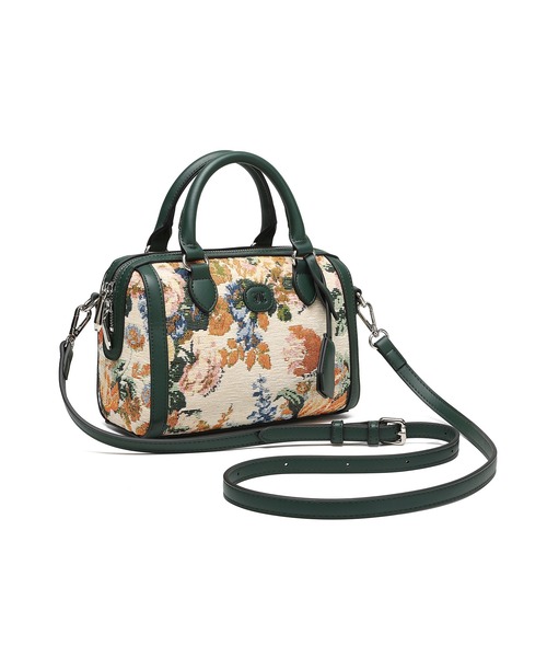 jouetie(ジュエティ)の「【jouetie / ジュエティ】 ゴブランフラワー ボストンバッグ(ボストンバッグ・レディース・ブラウン/レッド/グリーン/ブルー/ブラック・FREE)」の11枚目の写真