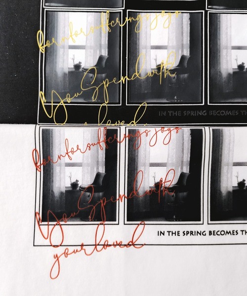 Q（キュー）の「ドライタッチフォトT（Tシャツ/カットソー・レディース・ブラック/ホワイト・MEDIUM）」の22枚目の写真