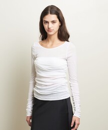 ATTISESSION | ＜ATTISESSION＞シアー フライス シャーリング プルオーバー(Tシャツ/カットソー)