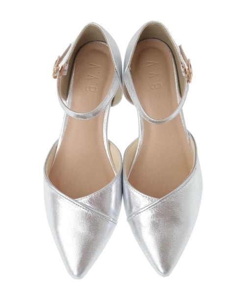 a.v.v（アーヴェヴェ）の「セパレートパンプス（パンプス・レディース・ベージュ/ブラック/シルバー/ゴールド・23.5/24.5/22.5）」の6枚目の写真