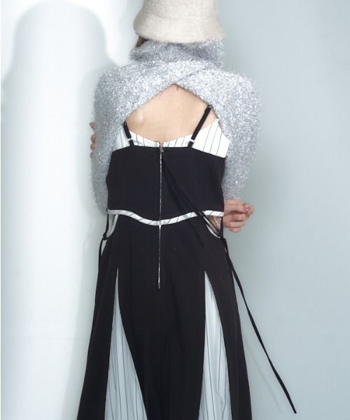 Muel Chic（ミュエルシック）の「Shing one-piece シングワンピース（ワンピース・レディース・ブラック/ベージュ/グレー・FREE）」の6枚目の写真