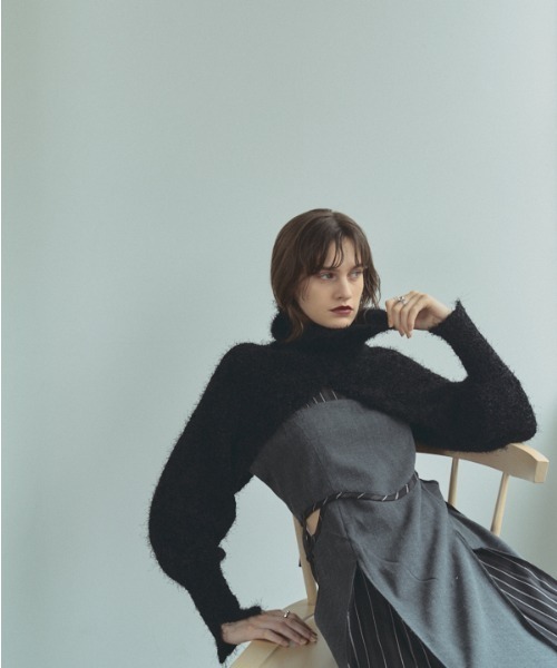 Muel Chic（ミュエルシック）の「Shing one-piece シングワンピース（ワンピース・レディース・ブラック/ベージュ/グレー・FREE）」の16枚目の写真