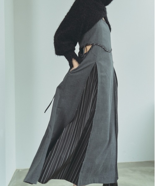 Muel Chic（ミュエルシック）の「Shing one-piece シングワンピース（ワンピース・レディース・ブラック/ベージュ/グレー・FREE）」の17枚目の写真