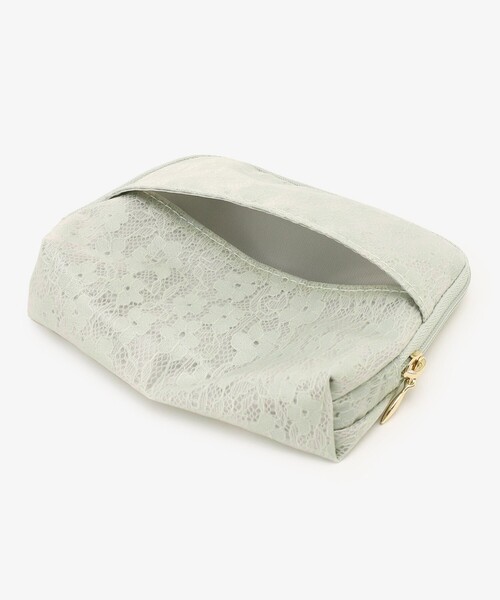 Afternoon Tea（アフタヌーンティー）の「フラワーレースティッシュケースポーチ（ポーチ・レディース・グリーン/アイボリー・ONE SIZE）」の11枚目の写真