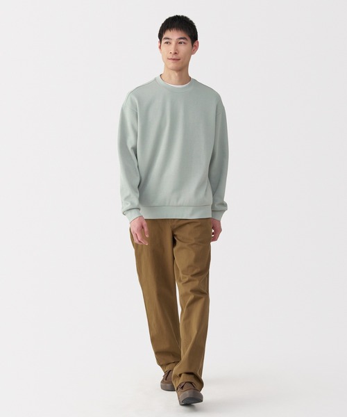 無印良品(ムジルシリョウヒン)の「紳士 二重編みクルーネックプルオーバー(Tシャツ/カットソー・メンズ・ダークグレー/ブラック/ライトグレー/ダークネイビー/ブラウン系/グリーン系・S/M/L/XL)」の8枚目の写真