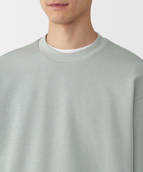 無印良品(ムジルシリョウヒン)の「紳士 二重編みクルーネックプルオーバー(Tシャツ/カットソー・メンズ・ダークグレー/ブラック/ライトグレー/ダークネイビー/ブラウン系/グリーン系・S/M/L/XL)」の16枚目の写真