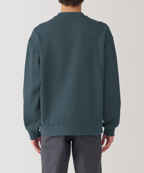 無印良品(ムジルシリョウヒン)の「紳士 二重編みクルーネックプルオーバー(Tシャツ/カットソー・メンズ・ダークグレー/ブラック/ライトグレー/ダークネイビー/ブラウン系/グリーン系・S/M/L/XL)」の9枚目の写真