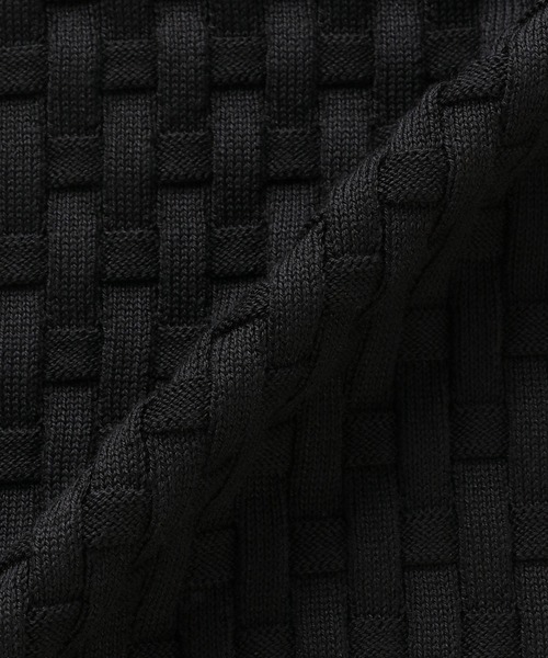 BRICK HOUSE by TOKYO SHIRT(ブリックハウス)の「Vネックニットベスト バスケット柄(ベスト・メンズ・ブラック/ネイビー・LL/L/M)」の7枚目の写真