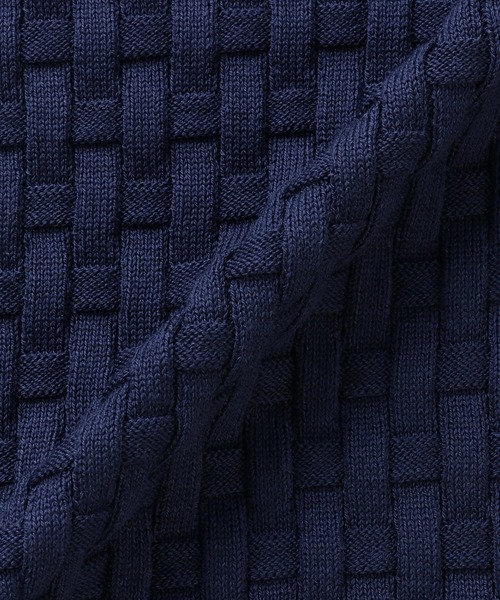 BRICK HOUSE by TOKYO SHIRT(ブリックハウス)の「Vネックニットベスト バスケット柄(ベスト・メンズ・ブラック/ネイビー・LL/L/M)」の12枚目の写真