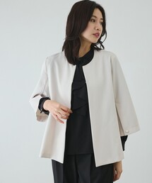 Jayro（ジャイロ）の「ストレッチ袖スリットノーカラージャケット（ノーカラージャケット）」
