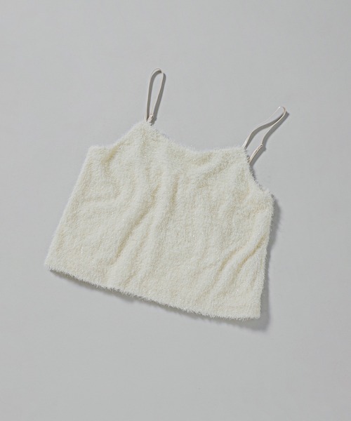 ROSE BUD(ローズバッド)の「ラメフェザーキャミソール(キャミソール・レディース・ブラウン/ホワイト/ブラック・ONE SIZE)」の14枚目の写真