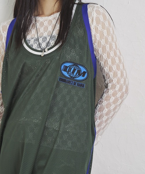 OKIRAKU（オキラク）の「(OKIRAKU×ROSE BUD)MESH  TANK DRESS（ワンピース・レディース・グリーン/ブラック・ONE SIZE）」の12枚目の写真