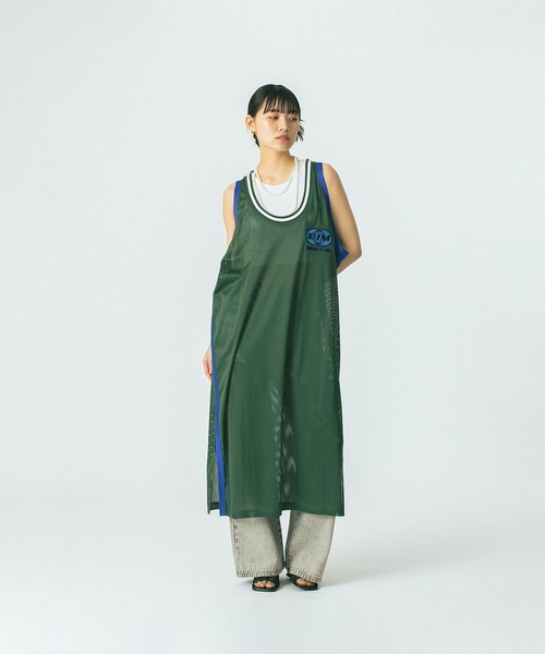 OKIRAKU（オキラク）の「(OKIRAKU×ROSE BUD)MESH  TANK DRESS（ワンピース・レディース・グリーン/ブラック・ONE SIZE）」の15枚目の写真