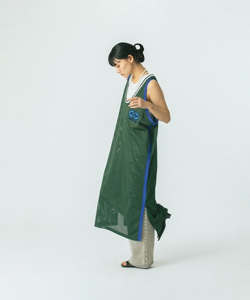 OKIRAKU（オキラク）の「(OKIRAKU×ROSE BUD)MESH  TANK DRESS（ワンピース・レディース・グリーン/ブラック・ONE SIZE）」の16枚目の写真