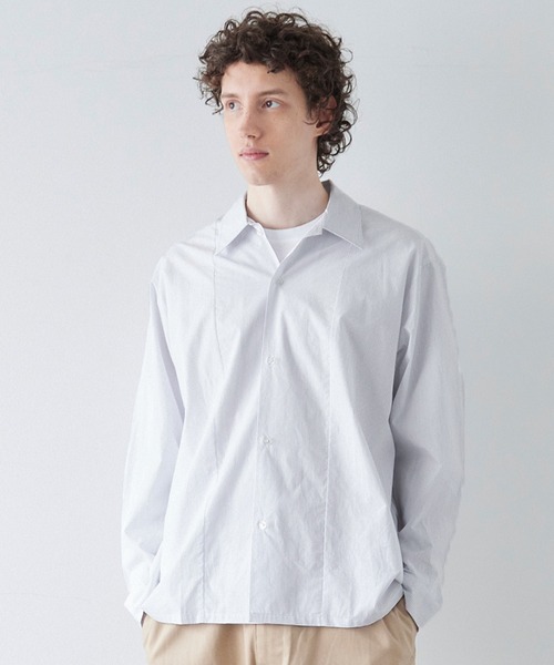 coca（coca）（コカ）の「タイプライターストライプシャツ（シャツ/ブラウス・メンズ・A/B・M/L/XL）」の2枚目の写真