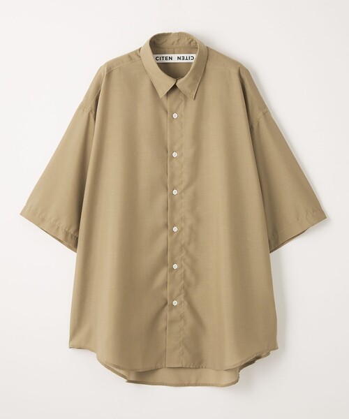 CITEN（シテン）の「＜CITEN＞エアリーテックスビッグシャツ（シャツ/ブラウス・メンズ・ベージュ/ブラック/ライトブルー/ナチュラル・S/M/L）」の3枚目の写真