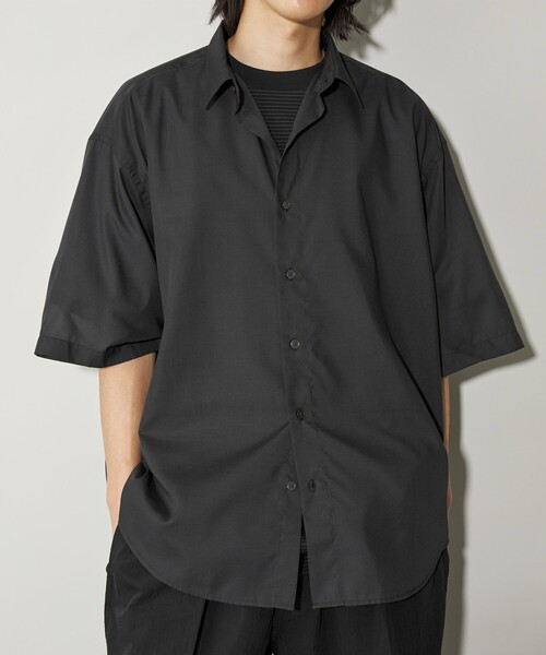 CITEN（シテン）の「＜CITEN＞エアリーテックスビッグシャツ（シャツ/ブラウス・メンズ・ベージュ/ブラック/ライトブルー/ナチュラル・S/M/L）」の10枚目の写真