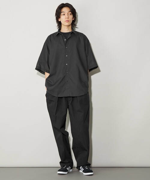 CITEN（シテン）の「＜CITEN＞エアリーテックスビッグシャツ（シャツ/ブラウス・メンズ・ベージュ/ブラック/ライトブルー/ナチュラル・S/M/L）」の11枚目の写真