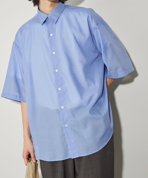 CITEN（シテン）の「＜CITEN＞エアリーテックスビッグシャツ（シャツ/ブラウス・メンズ・ベージュ/ブラック/ライトブルー/ナチュラル・S/M/L）」の17枚目の写真