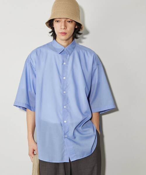 CITEN（シテン）の「＜CITEN＞エアリーテックスビッグシャツ（シャツ/ブラウス・メンズ・ベージュ/ブラック/ライトブルー/ナチュラル・S/M/L）」の18枚目の写真