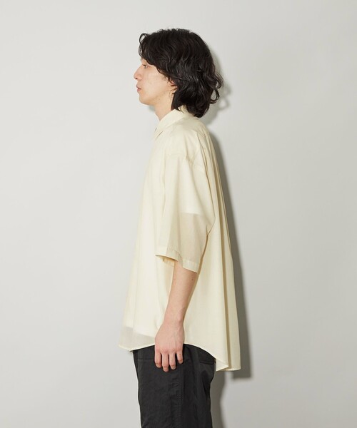CITEN（シテン）の「＜CITEN＞エアリーテックスビッグシャツ（シャツ/ブラウス・メンズ・ベージュ/ブラック/ライトブルー/ナチュラル・S/M/L）」の21枚目の写真