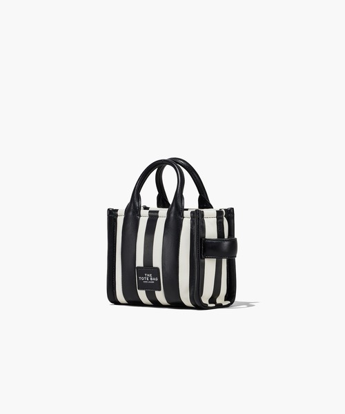 MARC JACOBS ロゴ パッチ キャンバストート ストライプ Sサイズ MARC JACOBS ロゴ パッチ キャンバストート ストライプ Sサイズ