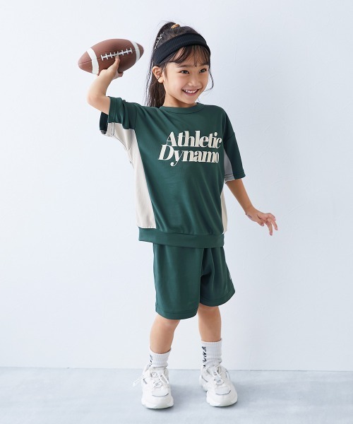 devirock（デビロック）の「速乾 サラっとストレッチメッシュ おしゃれスポーツセットアップ（セットアップ・キッズ・ブラック系/グレー系その他/グリーン系・100cm/110cm/120cm/130cm/140cm/150cm/160cm）」の6枚目の写真