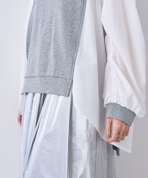 Editt by YECCA VECCA(エディットバイイェッカヴェッカ)の「ギャザーデザインプルオーバー(Tシャツ/カットソー・レディース・グレー/ブラック・FREE)」の9枚目の写真