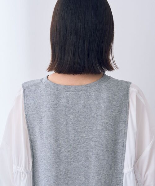 Editt by YECCA VECCA(エディットバイイェッカヴェッカ)の「ギャザーデザインプルオーバー(Tシャツ/カットソー・レディース・グレー/ブラック・FREE)」の10枚目の写真