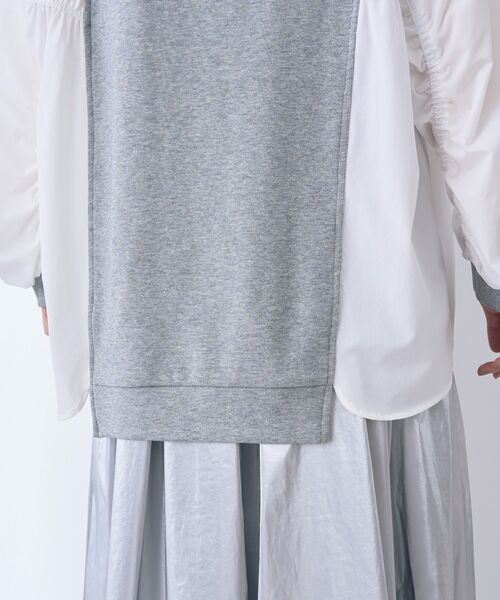 Editt by YECCA VECCA(エディットバイイェッカヴェッカ)の「ギャザーデザインプルオーバー(Tシャツ/カットソー・レディース・グレー/ブラック・FREE)」の11枚目の写真