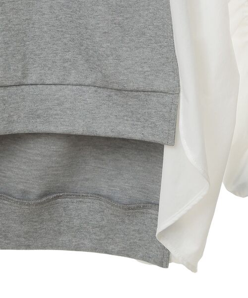 Editt by YECCA VECCA(エディットバイイェッカヴェッカ)の「ギャザーデザインプルオーバー(Tシャツ/カットソー・レディース・グレー/ブラック・FREE)」の22枚目の写真