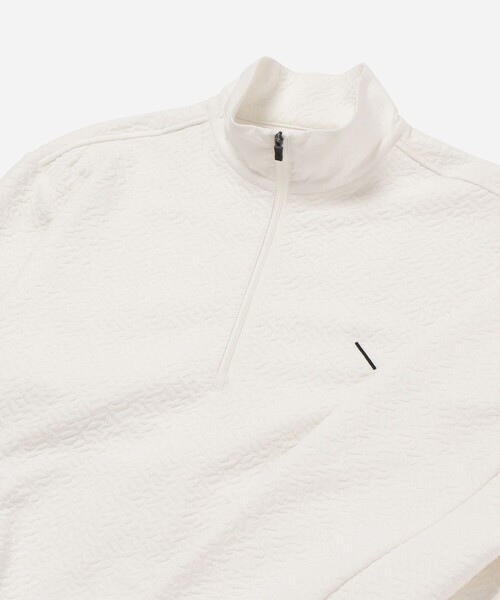 Saturdays Golf(サタデーズゴルフ)の「Air Jacquard Half Zip(ブルゾン・メンズ・ホワイト/ブラック・S/M/L/XL)」の10枚目の写真