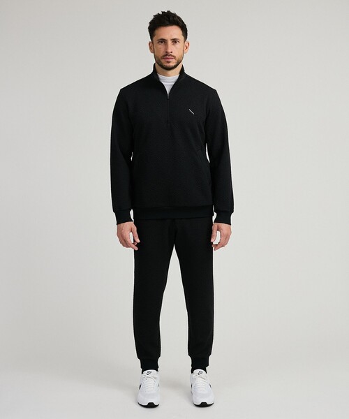 Saturdays Golf(サタデーズゴルフ)の「Air Jacquard Half Zip(ブルゾン・メンズ・ホワイト/ブラック・S/M/L/XL)」の4枚目の写真