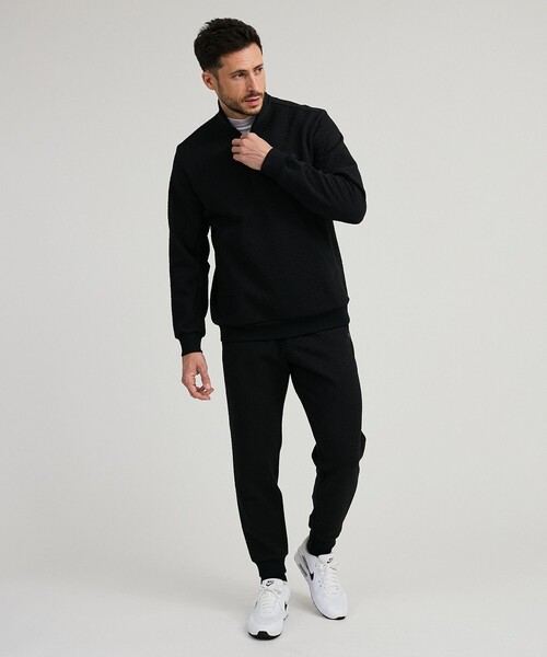 Saturdays Golf(サタデーズゴルフ)の「Air Jacquard Half Zip(ブルゾン・メンズ・ホワイト/ブラック・S/M/L/XL)」の7枚目の写真